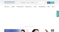 Desktop Screenshot of biodermis.com